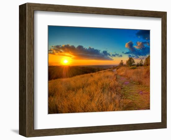 Sunset in the French Countryside-Philippe Manguin-Framed Photographic Print