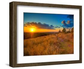 Sunset in the French Countryside-Philippe Manguin-Framed Photographic Print