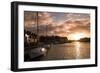 Sunset in the Harbour at Weymouth, Dorset England UK-Tracey Whitefoot-Framed Photographic Print