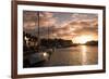 Sunset in the Harbour at Weymouth, Dorset England UK-Tracey Whitefoot-Framed Photographic Print