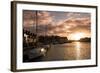 Sunset in the Harbour at Weymouth, Dorset England UK-Tracey Whitefoot-Framed Photographic Print