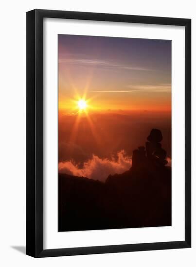 Sunset in the House of the Sun, Maui-Vincent James-Framed Photographic Print
