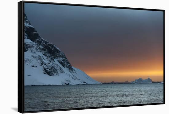 Sunset in the Lemaire Channel, Antarctica, Polar Regions-Sergio Pitamitz-Framed Stretched Canvas