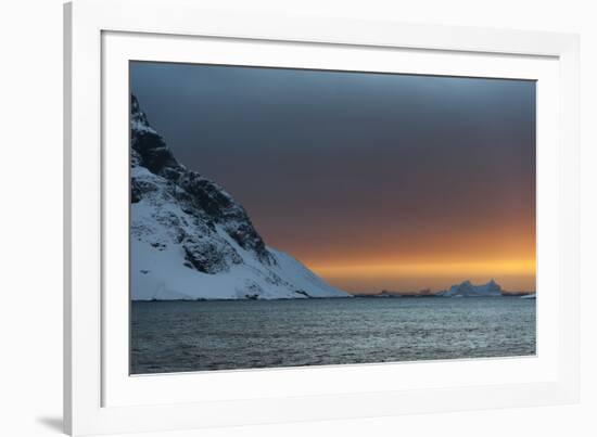 Sunset in the Lemaire Channel, Antarctica, Polar Regions-Sergio Pitamitz-Framed Photographic Print