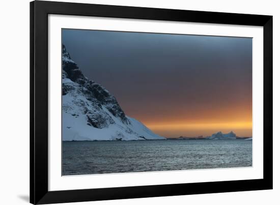 Sunset in the Lemaire Channel, Antarctica, Polar Regions-Sergio Pitamitz-Framed Photographic Print