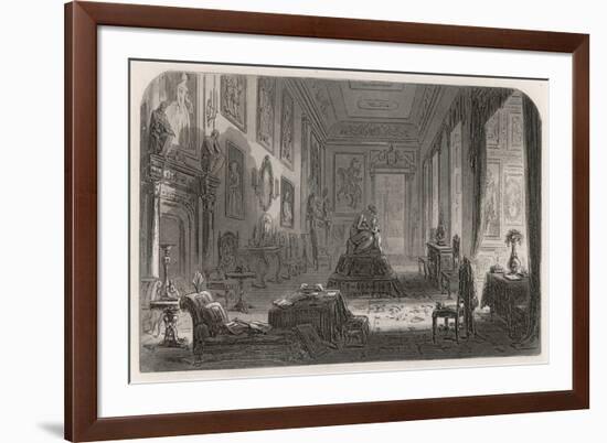 Sunset in the Long Drawing- Room at Chesney Wold-Phiz-Framed Premium Giclee Print