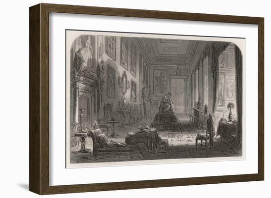 Sunset in the Long Drawing- Room at Chesney Wold-Phiz-Framed Art Print