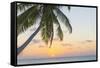 Sunset in the Maldives-John Harper-Framed Stretched Canvas