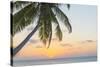 Sunset in the Maldives-John Harper-Stretched Canvas