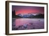 Sunset in the Mountains over a Lake-null-Framed Photographic Print