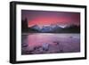 Sunset in the Mountains over a Lake-null-Framed Photographic Print