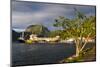 Sunset in the Pago Pago Harbour, Tutuila Island, American Samoa, South Pacific, Pacific-Michael Runkel-Mounted Photographic Print