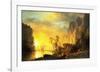 Sunset in the Rockies-Albert Bierstadt-Framed Art Print