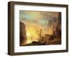 Sunset in the Rockies-Albert Bierstadt-Framed Giclee Print