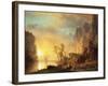 Sunset in the Rockies-Albert Bierstadt-Framed Giclee Print