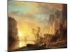 Sunset in the Rockies-Sir William Beechey-Mounted Giclee Print