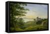 Sunset in the Western Highlands, C.1820-John Knox-Framed Stretched Canvas