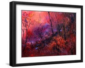 Sunset In The Wood-Pol Ledent-Framed Art Print