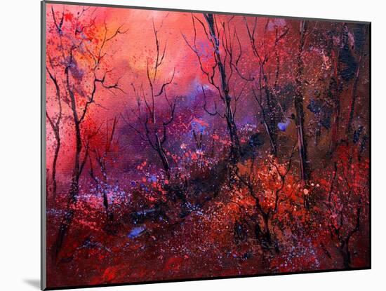 Sunset In The Wood-Pol Ledent-Mounted Art Print