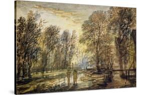 Sunset in the Wood-Aert van der Neer-Stretched Canvas