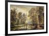 Sunset in the Wood-Aert van der Neer-Framed Giclee Print