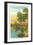Sunset in Tropical Florida, Myakka River State Park-null-Framed Premium Giclee Print