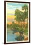 Sunset in Tropical Florida, Myakka River State Park-null-Framed Art Print