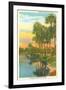 Sunset in Tropical Florida, Myakka River State Park-null-Framed Art Print