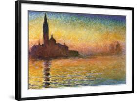 Sunset In Venice-Claude Monet-Framed Art Print