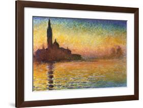 Sunset In Venice-Claude Monet-Framed Art Print