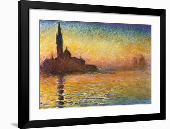 Sunset In Venice-Claude Monet-Framed Art Print