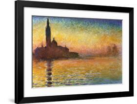 Sunset In Venice-Claude Monet-Framed Art Print
