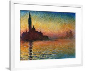 Sunset In Venice-Claude Monet-Framed Art Print