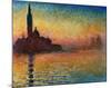 Sunset In Venice-Claude Monet-Mounted Art Print