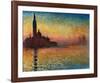 Sunset In Venice-Claude Monet-Framed Art Print