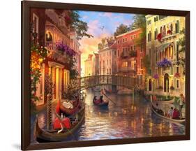 Sunset in Venice-Dominic Davison-Framed Art Print