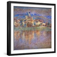 Sunset in Vetheuil, 1900-Claude Monet-Framed Giclee Print