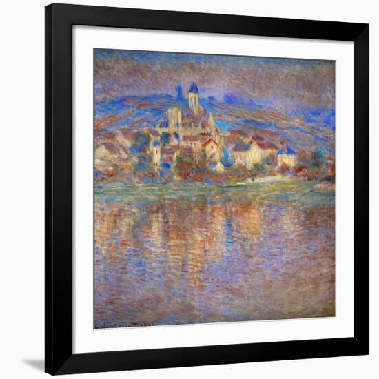 Sunset in Vetheuil, 1900-Claude Monet-Framed Giclee Print