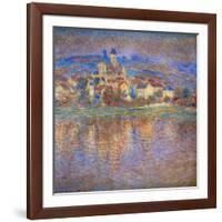 Sunset in Vetheuil, 1900-Claude Monet-Framed Giclee Print