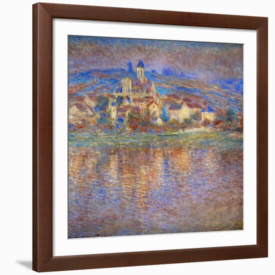 Sunset in Vetheuil, 1900-Claude Monet-Framed Giclee Print