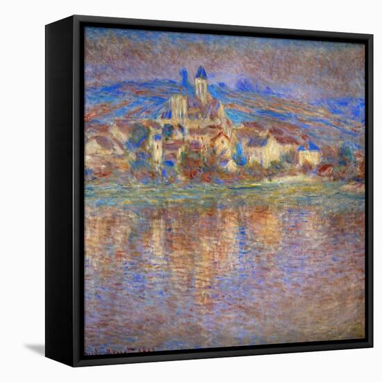 Sunset in Vetheuil, 1900-Claude Monet-Framed Stretched Canvas