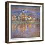 Sunset in Vetheuil, 1900-Claude Monet-Framed Premium Giclee Print