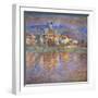 Sunset in Vetheuil, 1900-Claude Monet-Framed Premium Giclee Print