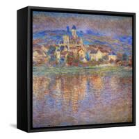 Sunset in Vetheuil, 1900-Claude Monet-Framed Stretched Canvas