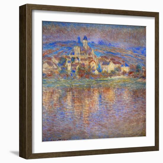 Sunset in Vetheuil, 1900-Claude Monet-Framed Giclee Print