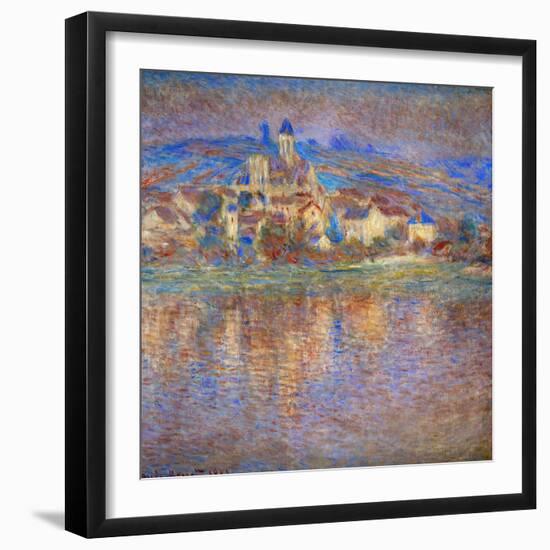 Sunset in Vetheuil, 1900-Claude Monet-Framed Giclee Print