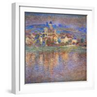 Sunset in Vetheuil, 1900-Claude Monet-Framed Giclee Print