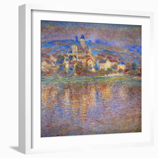 Sunset in Vetheuil, 1900-Claude Monet-Framed Giclee Print