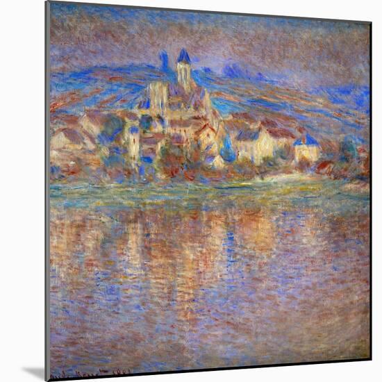 Sunset in Vetheuil, 1900-Claude Monet-Mounted Giclee Print