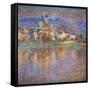 Sunset in Vetheuil, 1900-Claude Monet-Framed Stretched Canvas